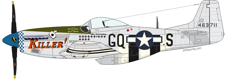 P-51D Mustang Killer!, assigned to Maj. Robert W. Stephens